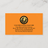 プラグパワーバルブ電気技師 名刺 (裏面)