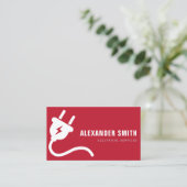 プラグ付きの電気サービスの名刺 名刺 (スタンド正面)