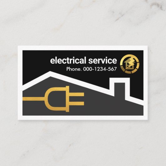 プラグ付きホームフレーム 名刺 (正面)