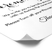 プラグ抜き式白黒結婚のポスター ポスター (角)