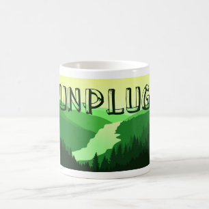 プラグ解除 コーヒーマグカップ