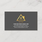 プラグ電気ラインパワーバルブ 名刺 (裏面)