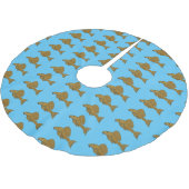 プラコフィッシュ漫画イラストレーション ブラッシュドポリエステルツリースカート (アングル)