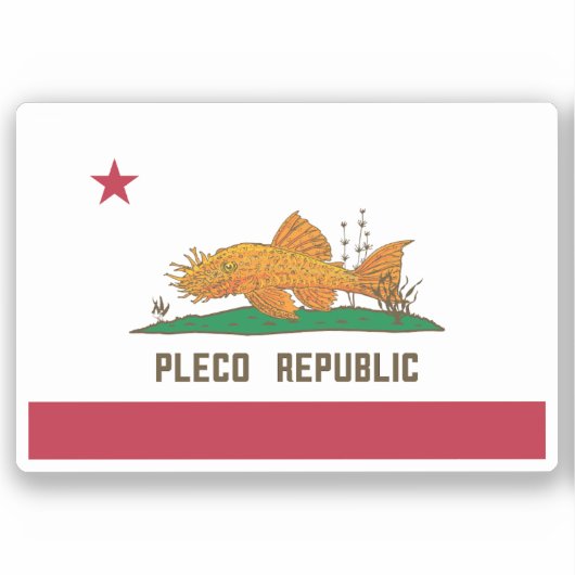 プラコ国旗 シール (正面)