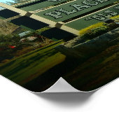 プラサーヴィル・カリフォルニア州旗の町のポスタープリント ポスター (角)