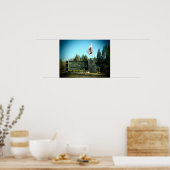 プラサーヴィル・カリフォルニア州旗の町のポスタープリント ポスター (キッチン)