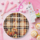 プラサ・デ・カラバザ・フローラ・ボルダエン・オトニョ ペーパープレート (パーティー)