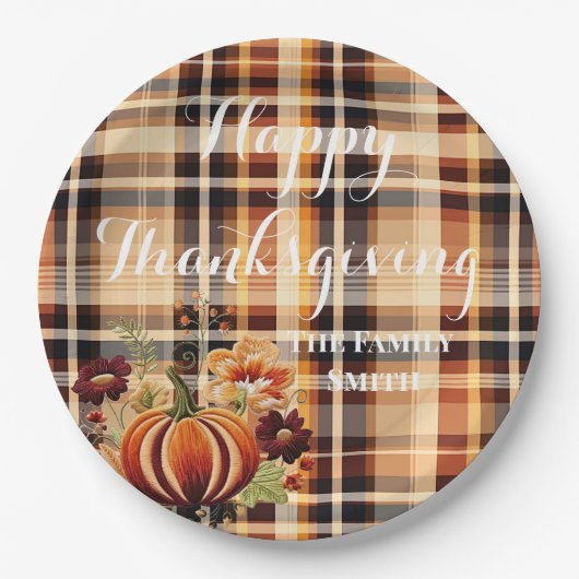 プラサ・デ・カラバザ・フローラ・ボルダエン・オトニョ ペーパープレート (正面)