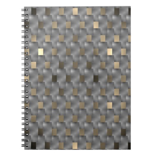 プラサcinza sobre fundo marrom claro, tons pretos ノートブック (正面)