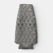 プラサcinza sobre fundo marrom claro, tons pretos ボトルクーラー (正面)