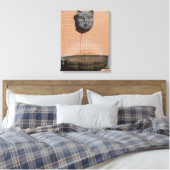 プラザキャットファウンテン キャンバスプリント (インサイチュ (寝室))