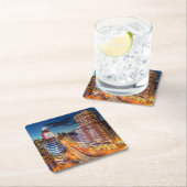 プラザデルカラオマドリードスペイン スクエアペーパーコースター (インサイチュ)