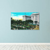 プラザパークとUSグラントホテルサンディエゴ,カリフォルニア キャンバスプリント (インサイチュ (ウッドフロア))