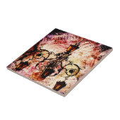 プラザライトピンクグランジ タイル (側面)