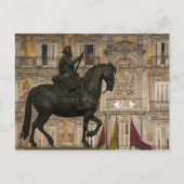 プラザ・マヨール フィリペ3世の像、マドリード ポストカード (正面)