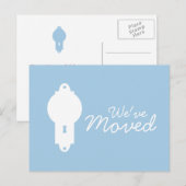 プラシッドブルードアノブ引っ越しましたポストカード 案内ポストカード (正面/裏面)