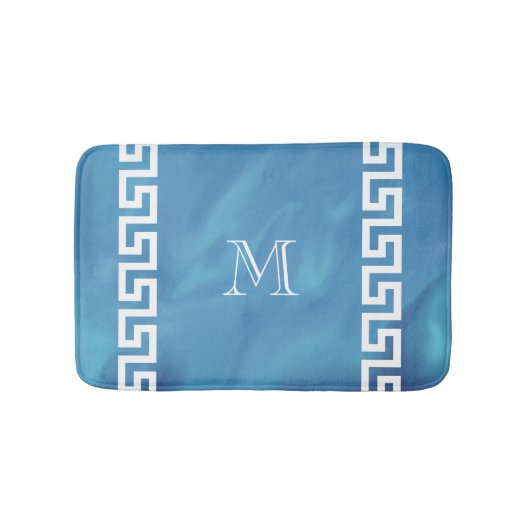 プラシ天のギリシャ人の鍵 バスマット (正面)