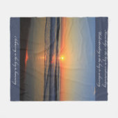 プラシ天のフリースブランケット フリースブランケット (正面(横))