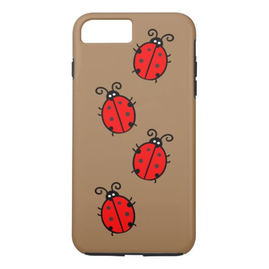 プラスてんとう虫のiPhone 7堅い Case-Mate iPhoneケース (裏面)
