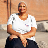 プラスのサイズ、名前かわいい格言、快適な白Tシャツ プラスサイズTシャツ