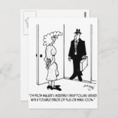 プラスまたはマイナス100%のエラーが発生したポーリング ポストカード (正面/裏面)