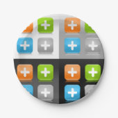 プラスアイコン紙プレート ペーパープレート (正面)