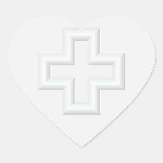 プラスエンボスサーフェス ハートシール (正面)