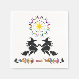 プラスサイズの異教徒のエプロン向けの呪いと悪戯 スタンダードカクテルナプキン