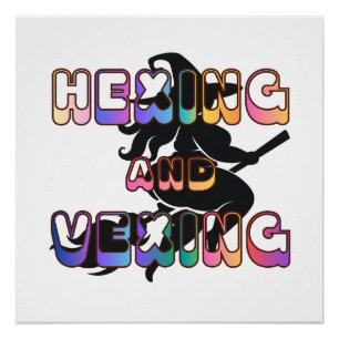 プラスサイズの異端パガンのためのHEXING AND VEXING ポスター