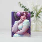 プラスサイズの美しい女神はがき ポストカード (スタンド正面)