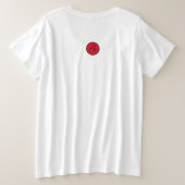 プラスサイズティーシャツスケルトンボーンズDIYイニシャル プラスサイズTシャツ (デザイン裏面)