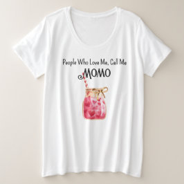 プラスサイズピンク&赤バレンタイン愛Comfy Tシャツ