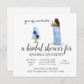 プラスサイズブライドフローラブライダルシャワー 招待状 (正面/裏面)