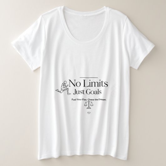 プラスサイズモチベーションTee for Women プラスサイズTシャツ (デザイン正面)