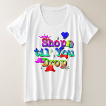 プラスサイズ女性ショップ'Til You Drop Graphic T Shirt