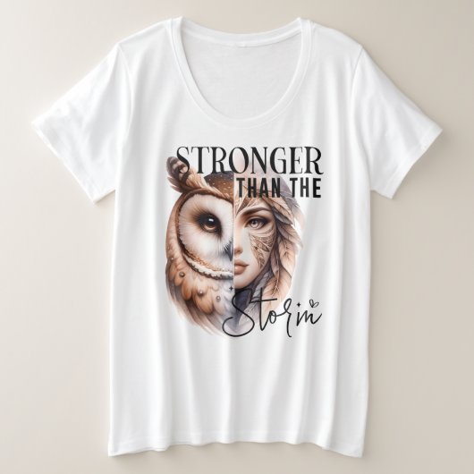 プラスサイズ – Tシャツ (デザイン正面)