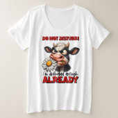 プラスサイズ – Tシャツ (デザイン正面)