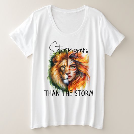 プラスサイズ – Tシャツ (デザイン正面)