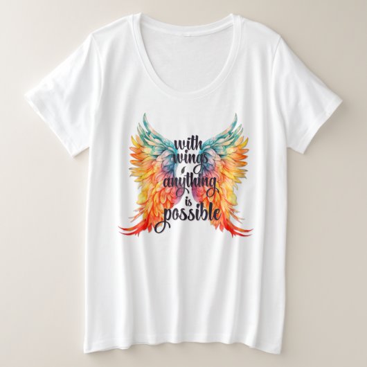 プラスサイズ – Tシャツ (デザイン正面)