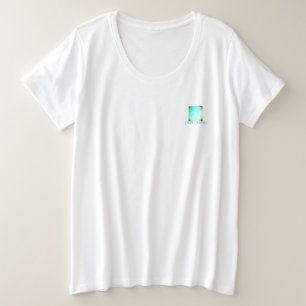 プラスサイズTシャツウィメンズアートスタイルデザイン プラスサイズTシャツ