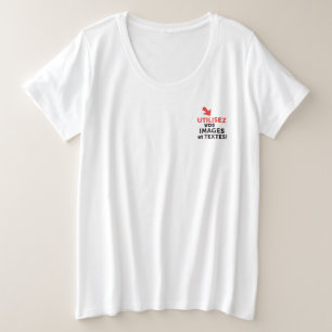 プラスサイズTシャツ