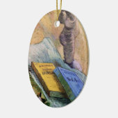 プラスターバラと小説ビンセント・ファン・ゴッホ セラミックオーナメント (左)