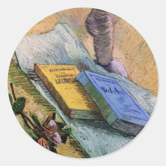 プラスターバラと小説ビンセント・ファン・ゴッホ ラウンドシール (正面)