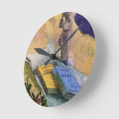 プラスターバラと小説ビンセント・ファン・ゴッホ ラウンド壁時計 (傾斜)