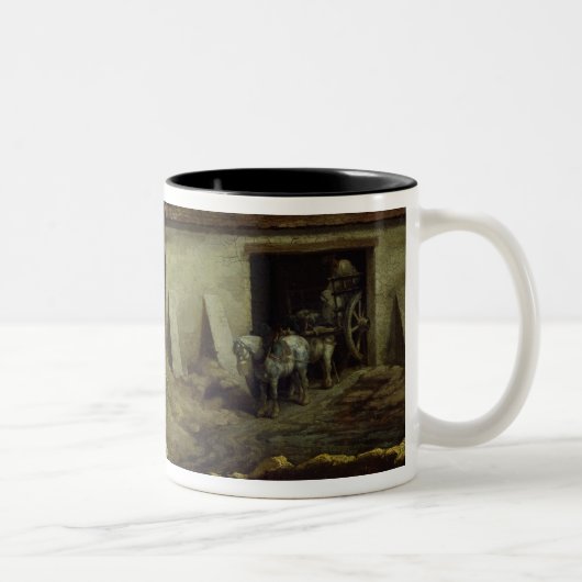 プラスター仕事の炉 ツートーンマグカップ (右)