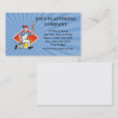 プラスター石工労働者の漫画 名刺 (正面/裏面)