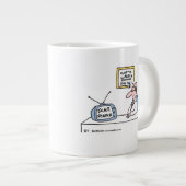 プラスチックおもしろいまたは化粧品の外科医の漫画 ジャンボコーヒーマグカップ (正面右)