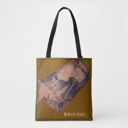 プラスチックなしブラウントートバッグ トートバッグ (正面)