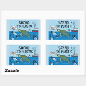 プラスチックなし 長方形シール (シート)