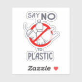 プラスチックにノーと言う シール (シート)